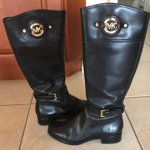 Michael Kors black riding boots